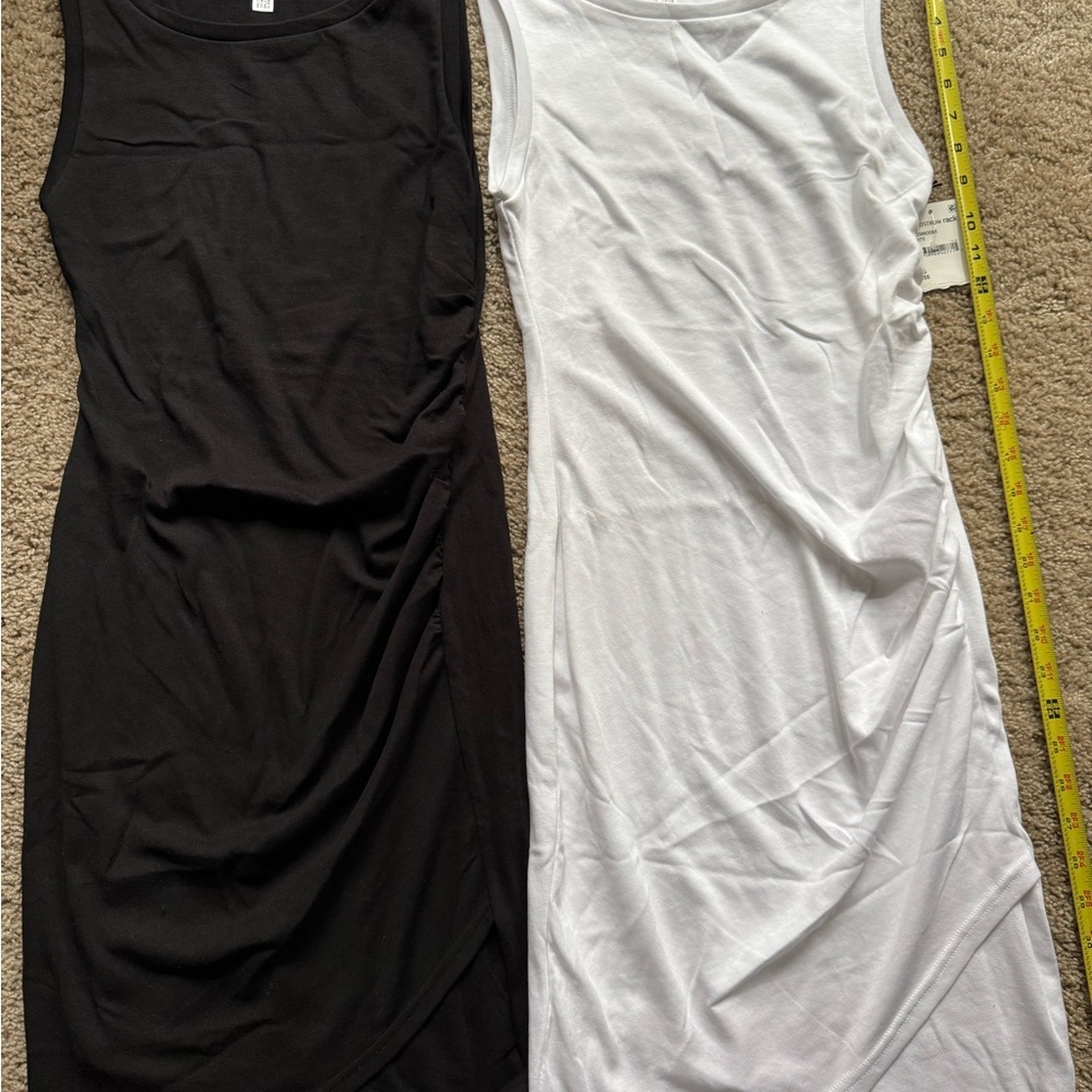 Leith Black and White Midi Dress Set